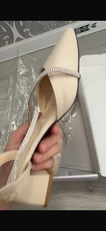 foot patch: Туфли-лодочки FASHION, цвет бежевый (молочный). Носок острый — 4