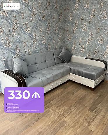 Künc divan, Qonaq otağı üçün, Parça, Bazalı, Açılan