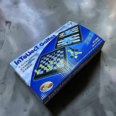 шашку: Настольный набор “Intellect Games” 3-в-1. Комплектация и возможности — 1
