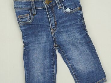 Jeansy: Spodnie jeansowe, H&M, 3-6 m, stan - Idealny