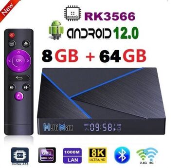 Aksesoari za TV i video: Android boks- h96max v56- 8/64gb- 1000m- 8k-2.4/5g- os-12 - garancija — 5