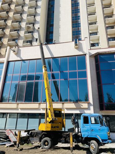 Услуги манипулятора: Кран услуга Стрела 21 метр Контейнер вагон бухта кирпич кум шагыл — 5