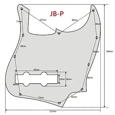 velika gitara: PICKGUARD JAZZ BASS MASKA BESPLATNA DOSTAVA | Trodelna maska Jako — 3