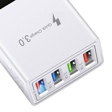 Mobilni telefoni i aksesoari: Nov punjač za mobilni telefon Quick Charge 3.0 sa četiri USB ulaza