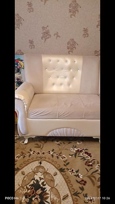 salon divanları: Künc divan dəsti – krem/bej rəng palitrası - L‑şəkilli künc — 3
