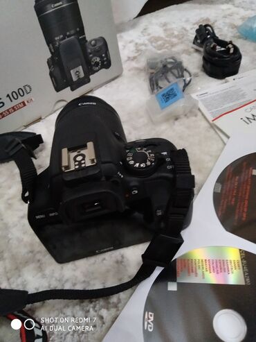 фотокамера canon powershot sx410 is black: Canon 100d hediyye alinib cemi 2 defe istifqde olunub bezi akseuarlari