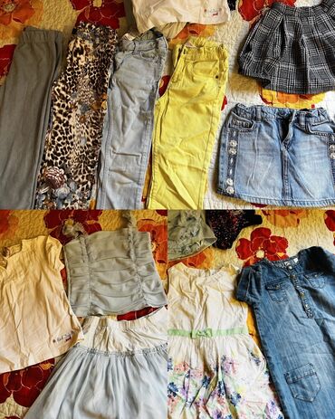 школьные юбки для девочек: Cins şalvar, Qız üçün, 4 - 5 yaş, H&M