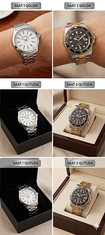 samsung watch 1: Çatdırılma PULSUZDUZ ✅✅✅✅👍 Klassik dizaynlı qol saatları - Minimalist — 2
