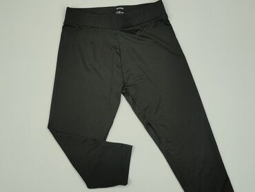 czarne legginsy z przezroczystymi wstawkami: Legginsy dziecięce, SinSay, 13 lat, 152/158, stan - Dobry