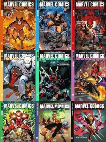 məhəmməd qarakişiyev kitabı: MARVEL COMİCS, tam set 35 azn (trendyolda çatdırılma ilə 46 manatdır)