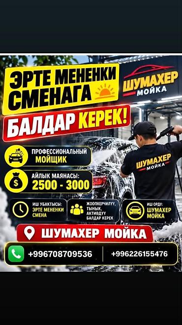 уборщица утром и вечером: Вакансия: профессиональный мойщик авто (утренняя смена) Шумахер Мойка — 1