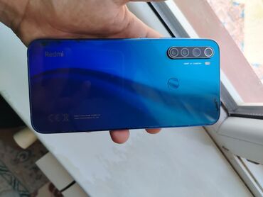 samsung. note 8: Redmi Note 8, 64 GB, rəng - Göy, Barmaq izi, İki sim kartlı, Face ID