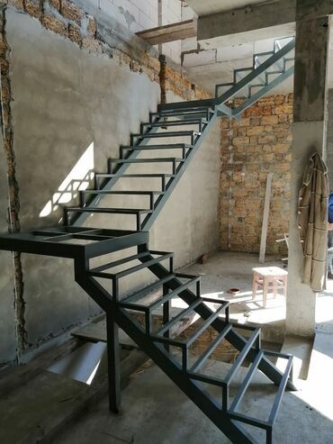 Обшивка лестниц: Ассалуму алайкум тугандар Метал карказ бетон лестница метал перилла — 4