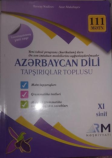 azer qurbanov: Məhsul: “Azərbaycan dili – Tapşırıqlar toplusu” (XI sinif) Müəlliflər — 1