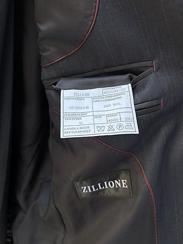 zilli: ZILLIONE kişi kostyumu 50 az giyilib. - Parça: 100% yun (etiketdə — 2
