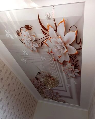 Натяжной потолок: Натяжной потолок Глянцевое, Матовое, 3D потолки Бесплатный замер, Гарантия, Монтаж — 12