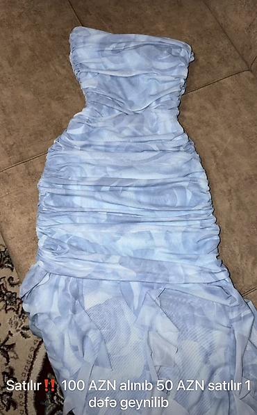 yun corab: Göy-ağ naxışlı strapless (korset tipli) qadın donu. - Model: büzgülü — 1