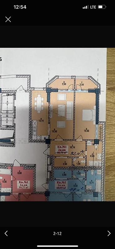 Продажа квартир: 2 комнаты, 92 м², Элитка, 8 этаж, Готовая ПСО (под самоотделку) — 6