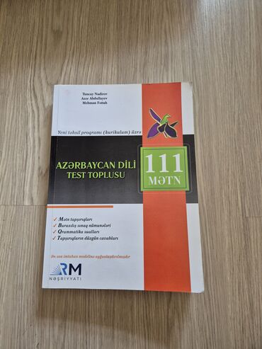 RM 111 metn kitabi,cox az istifade olunubici temizdir,metrolara