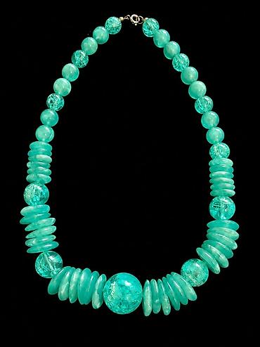 cirkoni: VintageParaiba turmalin ogrlica imitacija — 1