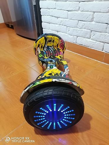 Электротранспорт: Qrafiti dizaynlı hoverboard (özünü balanslaşdıran skuter) — 4