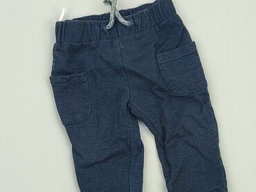 spodenki bawełniane chłopięce: Baby material trousers, 9-12 months, 74-80 cm, C&A, condition - Good