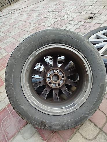 porsche disk: Məhsul: 4 ədəd orijinal Toyota yüngül lehimli disk + şin komplekti - — 2