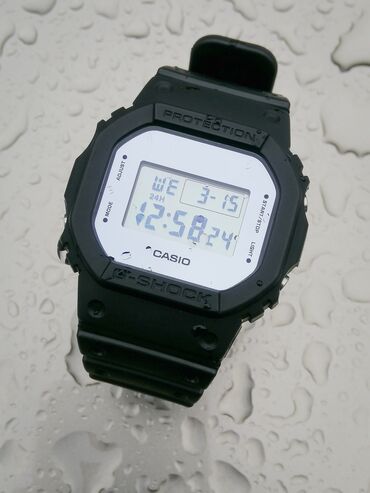 спортивный часы: Casio G-Shock DW-5600BBMA / модуль 3229 Зеркало в черном полимере и