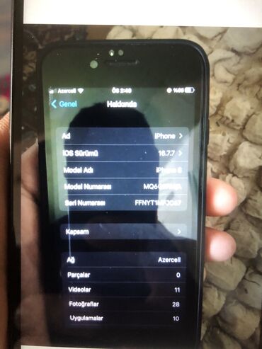 ayfon 11 qiymeti azerbaycanda: IPhone 8, 64 GB, Qara