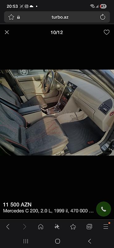 Mercedes-Benz: Mercedes-Benz C 200: 2 l | 1999 il Sedan — 10