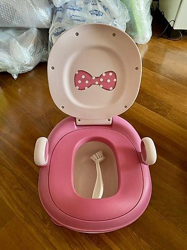 uşaq mataskileti: Uşaq üçün pota – “babyhood” markası - Rəng: çəhrayı/ağ, qapaqda lent — 2