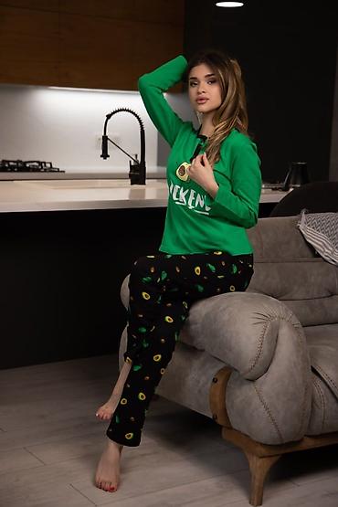 Пижамы: Женская пижама 100%хлопок Размер : л -3 хл (44-54) Цена:1100 сом ✅ — 6