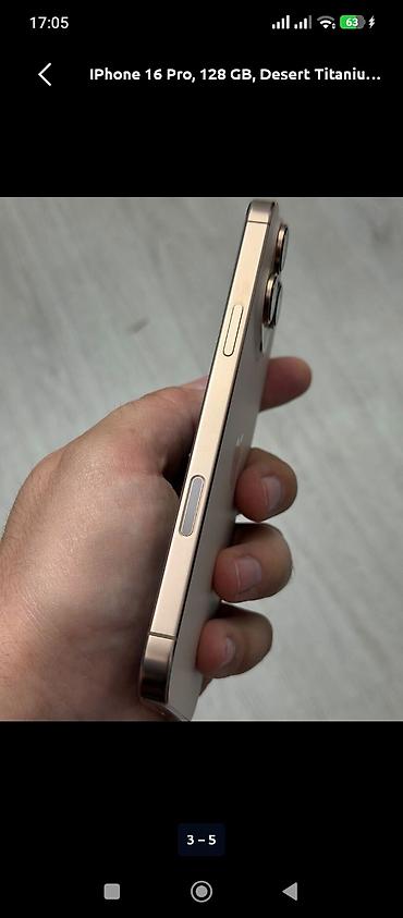 pro max: IPhone 16 Pro, 128 GB, Desert Titanium, Face ID — 5