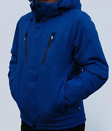 Zimske jakne: Muška zimska jakna – tamnoplava - Topao, punjen model sa kapuljačom - — 1