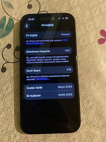 Apple iPhone: IPhone 15, 128 GB, Qara, Zəmanət — 11