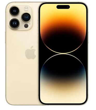 Apple iPhone: IPhone 14 Pro Max, 256 ГБ, Matte Gold, Защитное стекло, Чехол, Коробка, 89 %