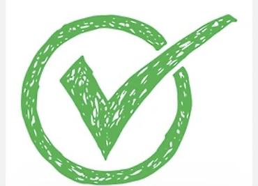 qab yumaq isi: Yaşıl rəngdə dairə içində işarələmə (checkmark) loqosu – — 1