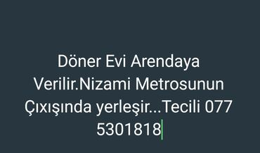 əmircanda kirajə evlər: Döner evi arendaya verilir. Obyekt Nizami metrosunun çıxışında