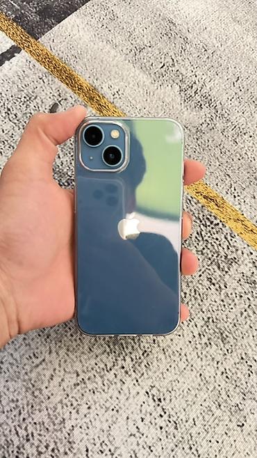 Apple iPhone: IPhone 13, Б/у, 128 ГБ, Синий, Чехол, 89 % — 2