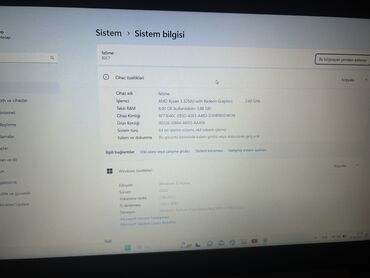 noutbuklar satışı: İşlənmiş Lenovo 15.6 ", AMD Ryzen 3, 256 GB, Ünvandan götürmə