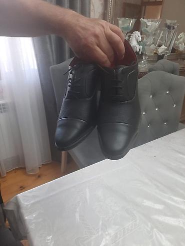 kişi ucun dəri şap şaplar: Tuflilər, Ölçü: 43, rəng - Qara, Yeni — 8