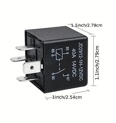 neon: Automobilski rele 12V DC, 40A – JD2912-1H-12VDC - Napajanje: 12 V DC — 1