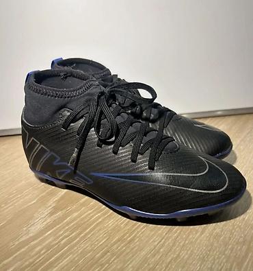 Бутсы: Футбольные бутсы Nike Mercurial (черные) - Тип: бутсы для — 7