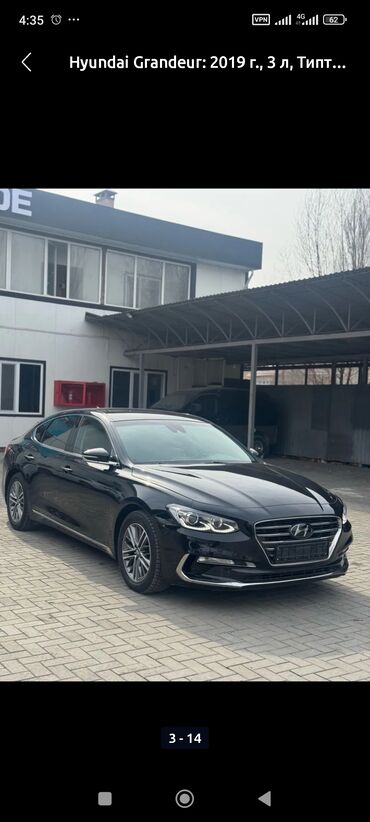 Hyundai: Hyundai Grandeur: 2019 г., 3 л, Автомат, Газ, Седан