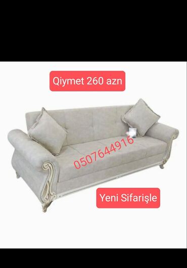 Sifarişlə salon divanları: Mini-divan, 3 nəfərlik, Bazasız, Taxta, Azərbaycan, Kredit yoxdur — 14
