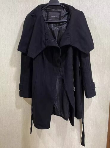 куртка zara: Пальто Zara, S (EU 36), цвет - Черный