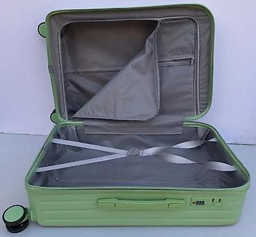 Putni koferi i torbe: Zeleni kofer sa motivom mede – lagan i praktičan - Tvrda školjka — 4