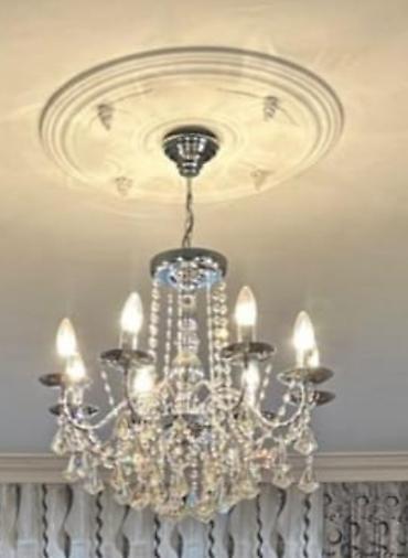 lyustur: Çılçıraq, 8 lampa, Xrustal — 1