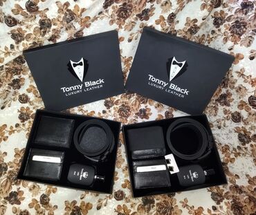 azza ad gunu tortlari qiymetleri: Tonny black Original hədiyyəlik🛍️ 5li dəst 🌟Kəmər 🌟Kaşelok 🌟Kartlıq