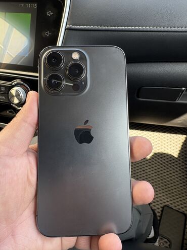 манитор магинтафон: IPhone 13 Pro, Колдонулган, 128 ГБ, Black Titanium, 77 %